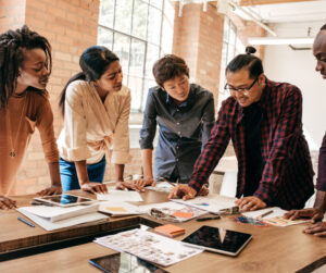 photo of colleagues at work